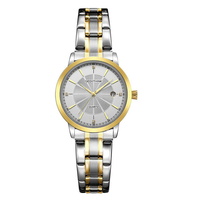 Business stainless steel watch for women